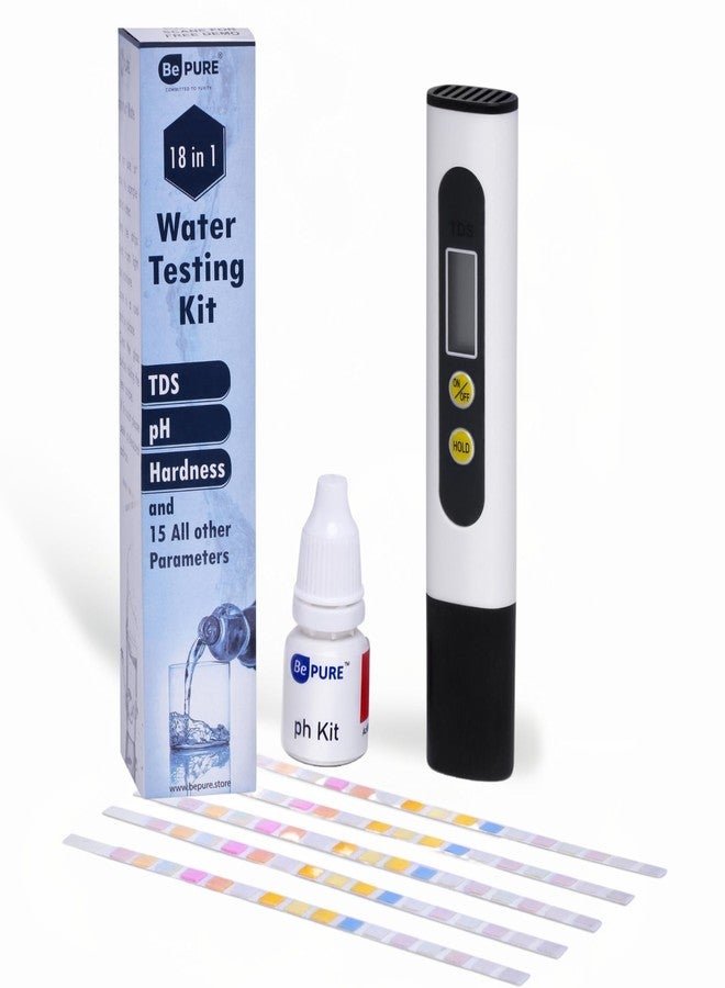 Bepure 18 in 1 Water Testing Kit with TDS, pH, Chlorine and 14 More Parameter Testing | Instant Water Quality Result - Image 1